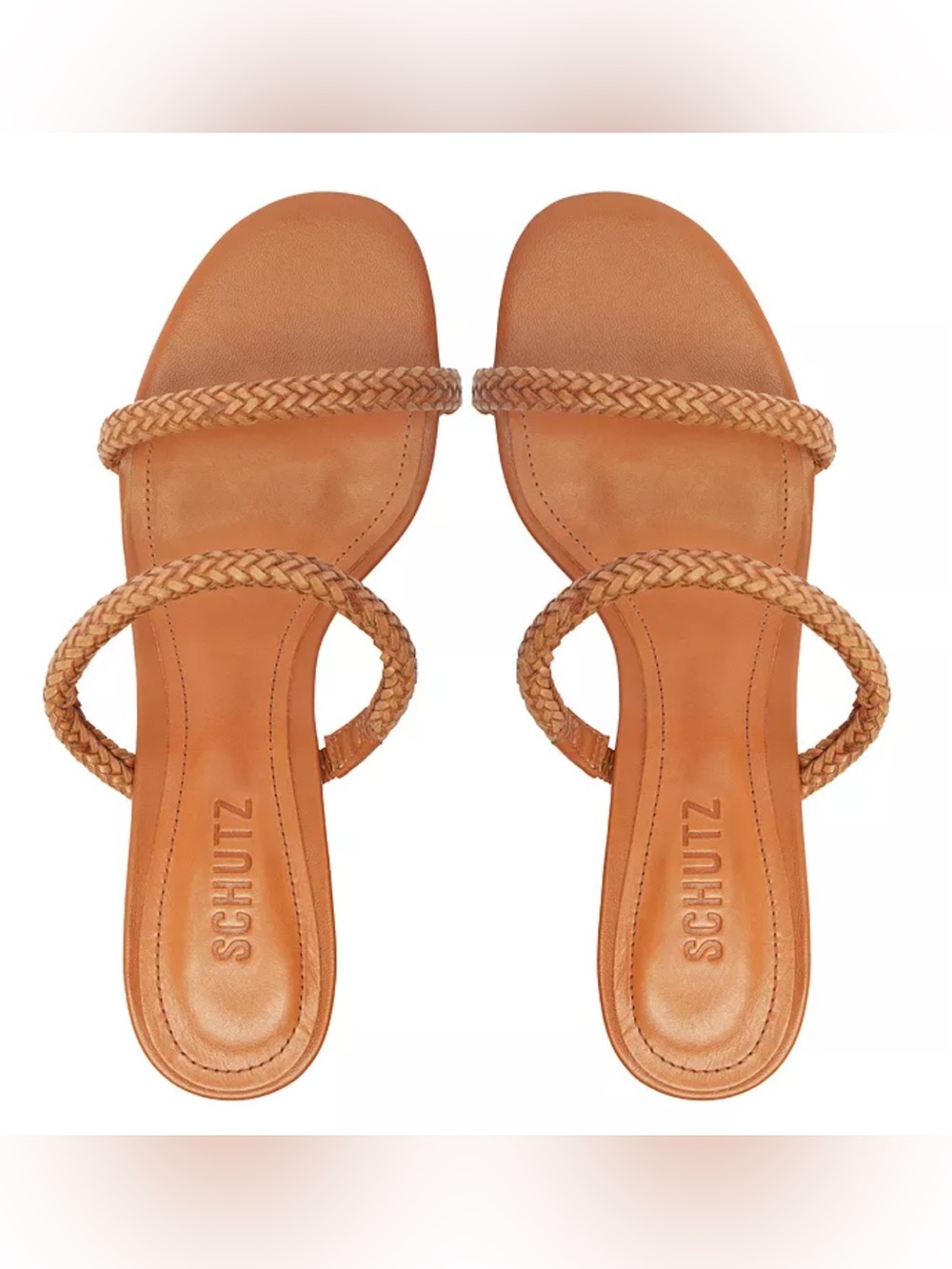 SCHUTZ - Taliah Woven Sandals - 6.5 Brown (Worn once)